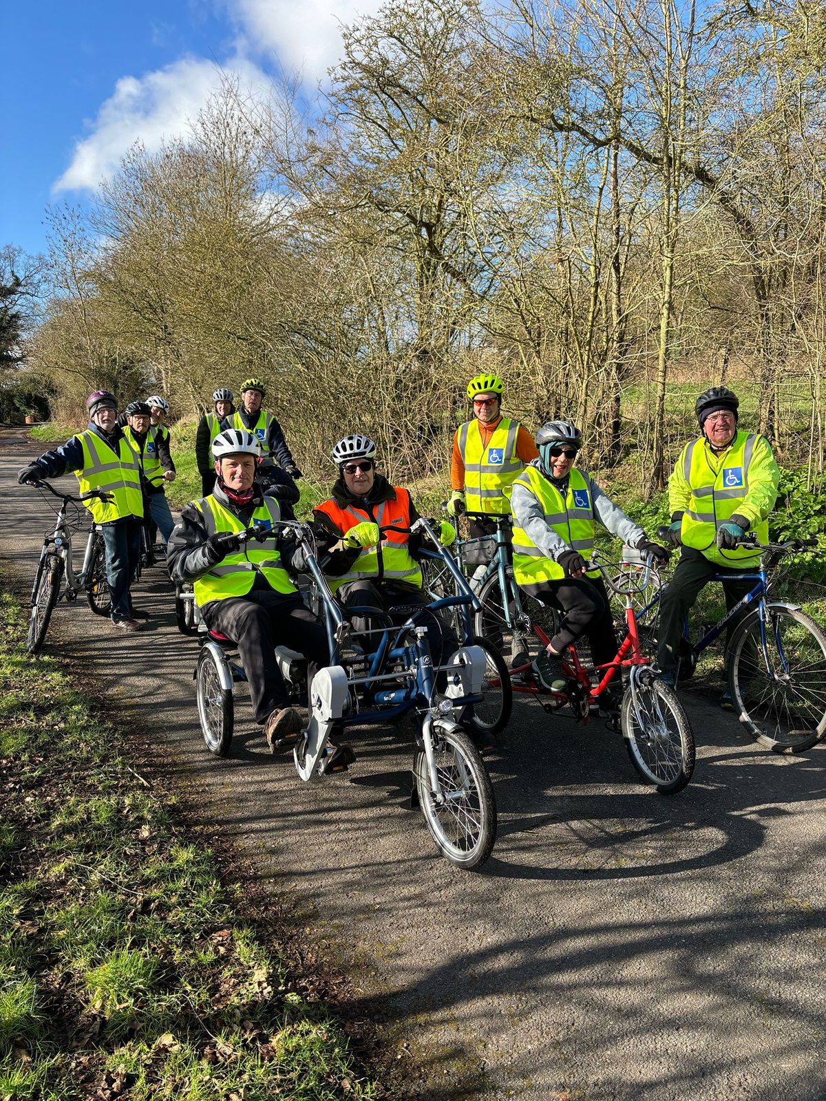 Riding in the February sunshine 1
